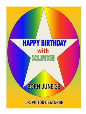 cover image of BORN JUNE 26